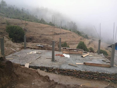 Das Fundament ist fertig