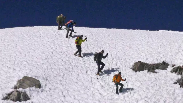 Hochtourenkurs Steigeisen training