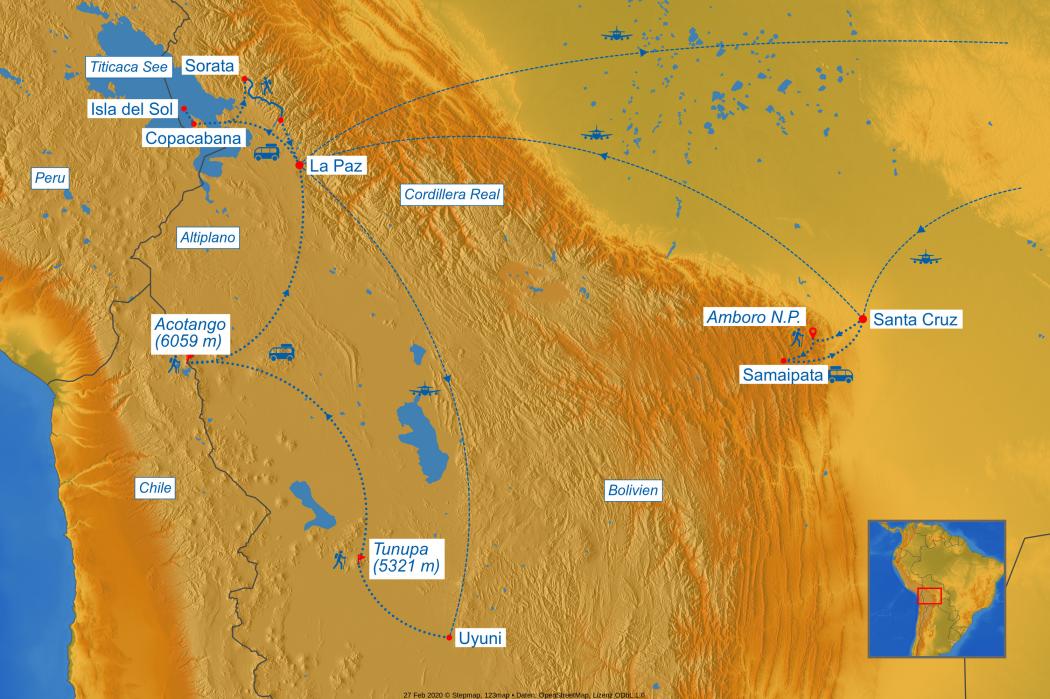 trekking wandern bolivien