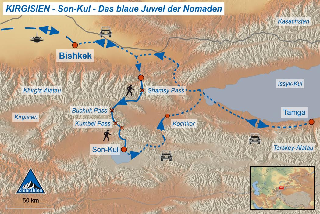 kirgistan trekking son-kul