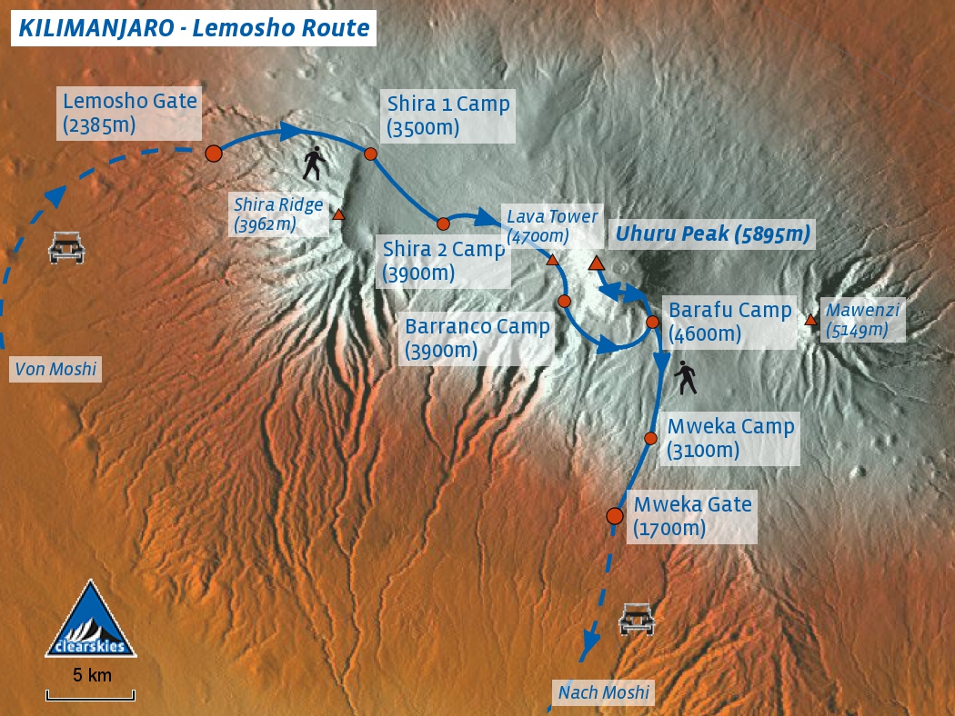 Kilimanjaro Lemosho Route